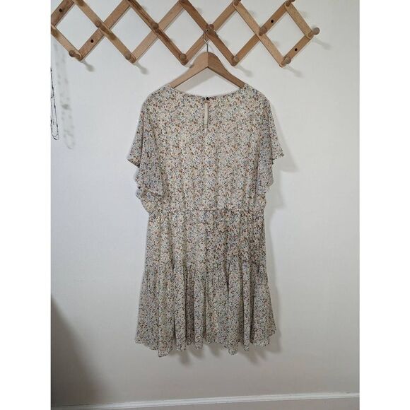 NWT Nemidor Women's Plus Size Collection Floral Printed Dress - Size 22 - Picture 4 of 9